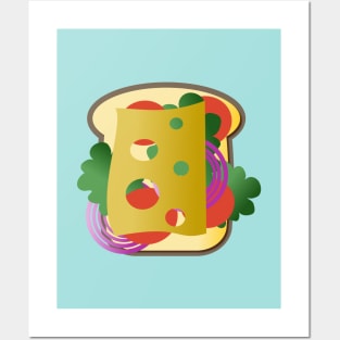 Swiss Cheese Sandwich Posters and Art